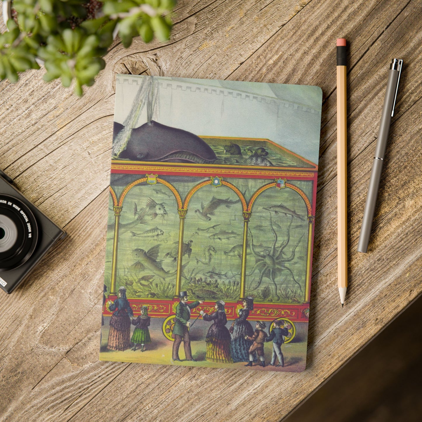 Softcover Journal - vintage whale tank