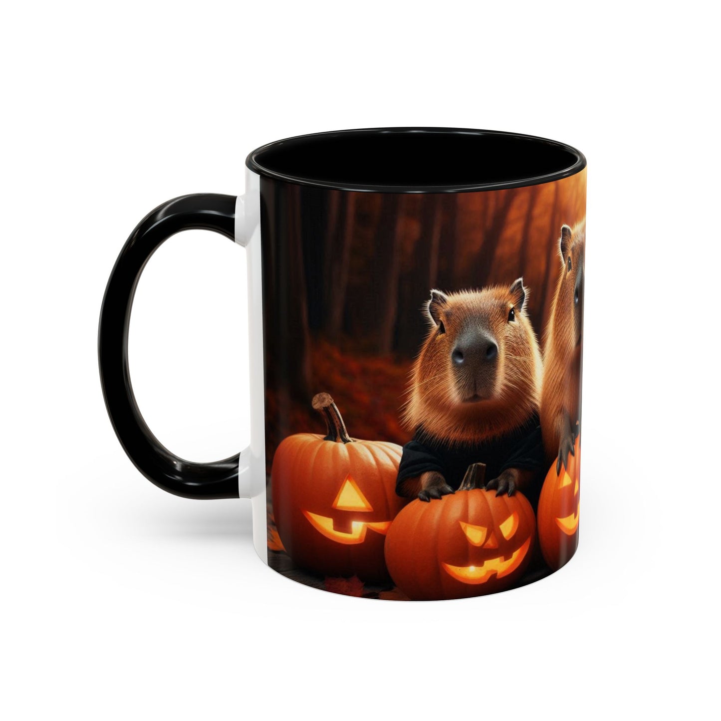Halloween capybara mug