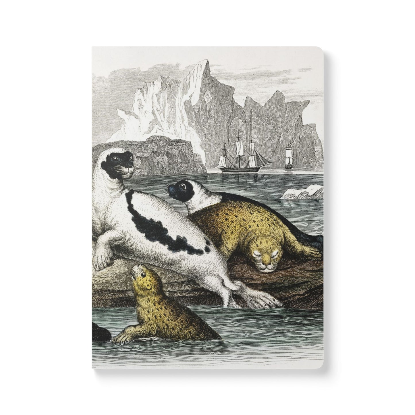 Softcover Journal - Boats and Seals