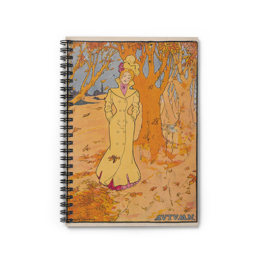 Spiral Notebook - Autumn woman