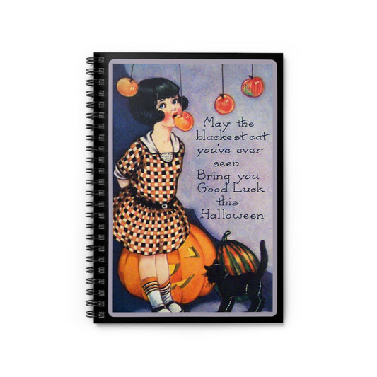 Spiral Notebook - Halloween girl