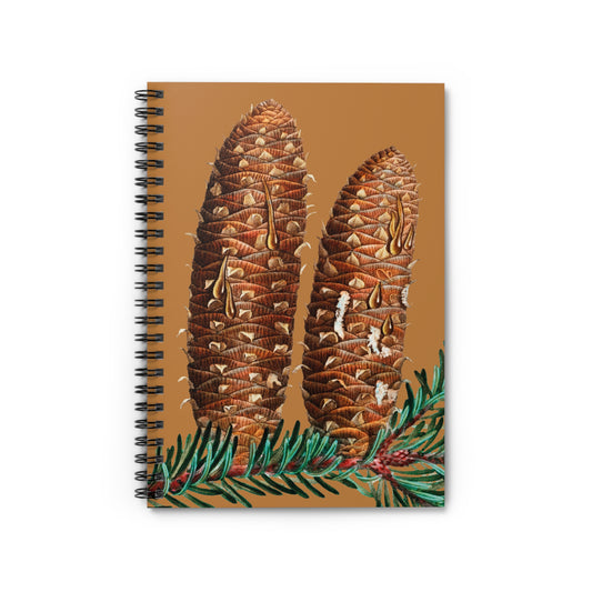 Spiral Notebook - Pinecones