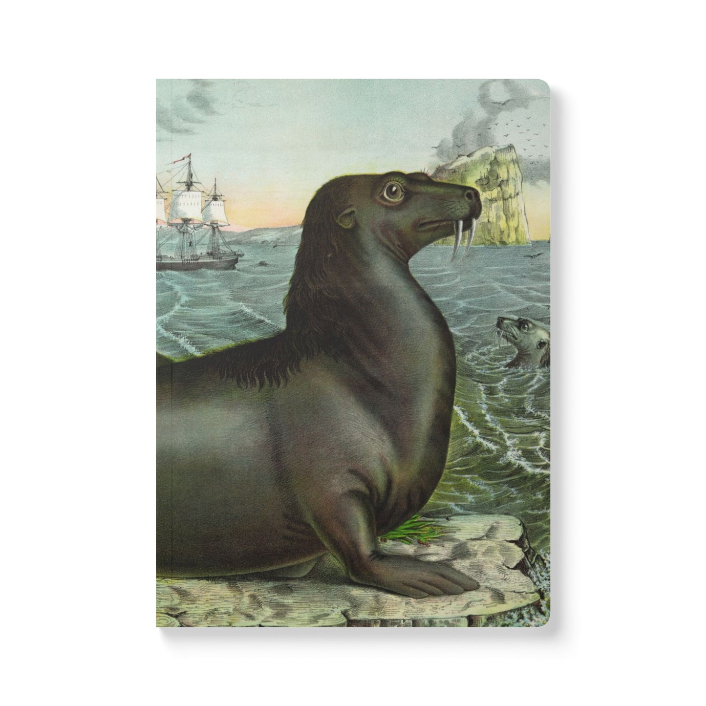 Softcover Journal - vintage seal