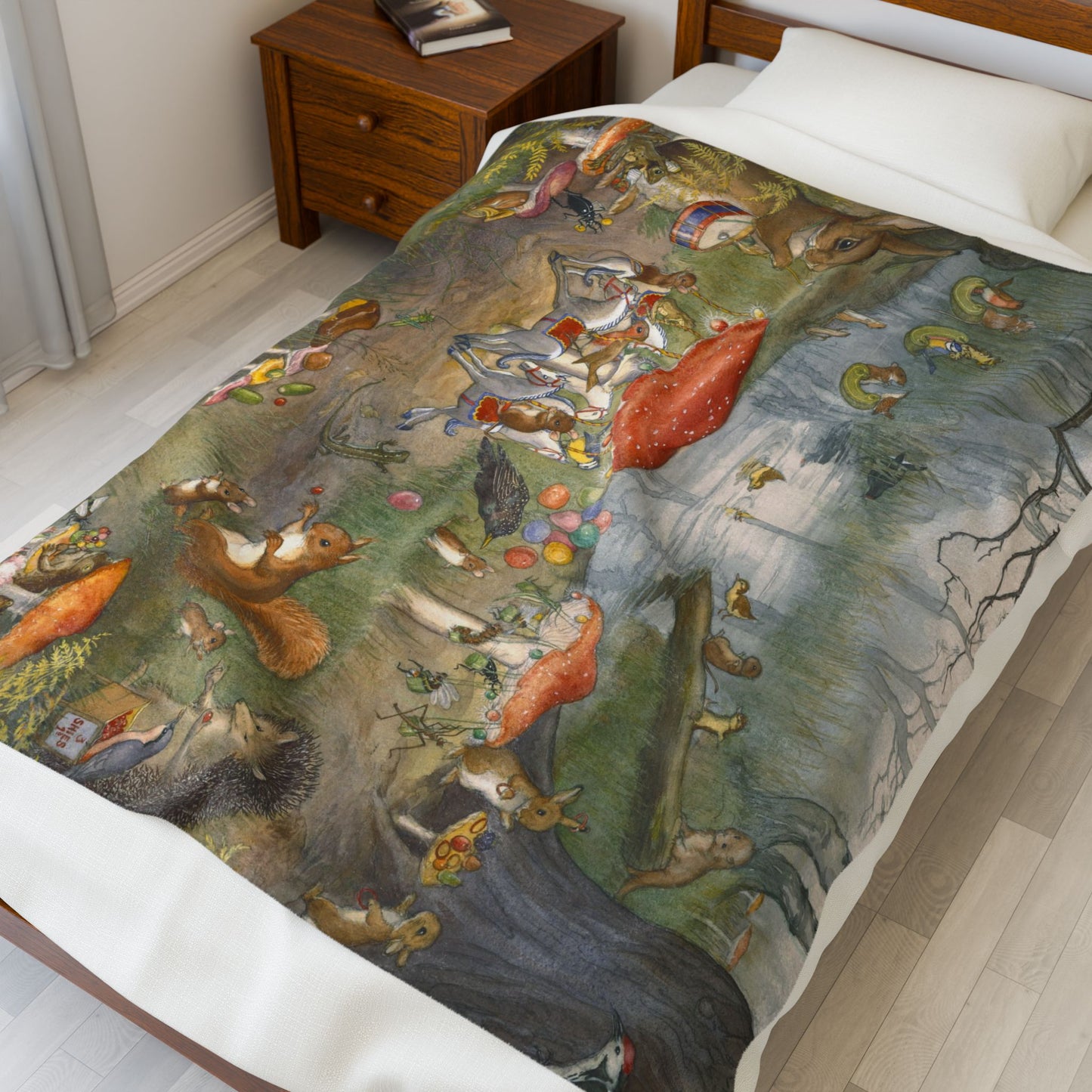 Toadstool Fair Plush Blanket