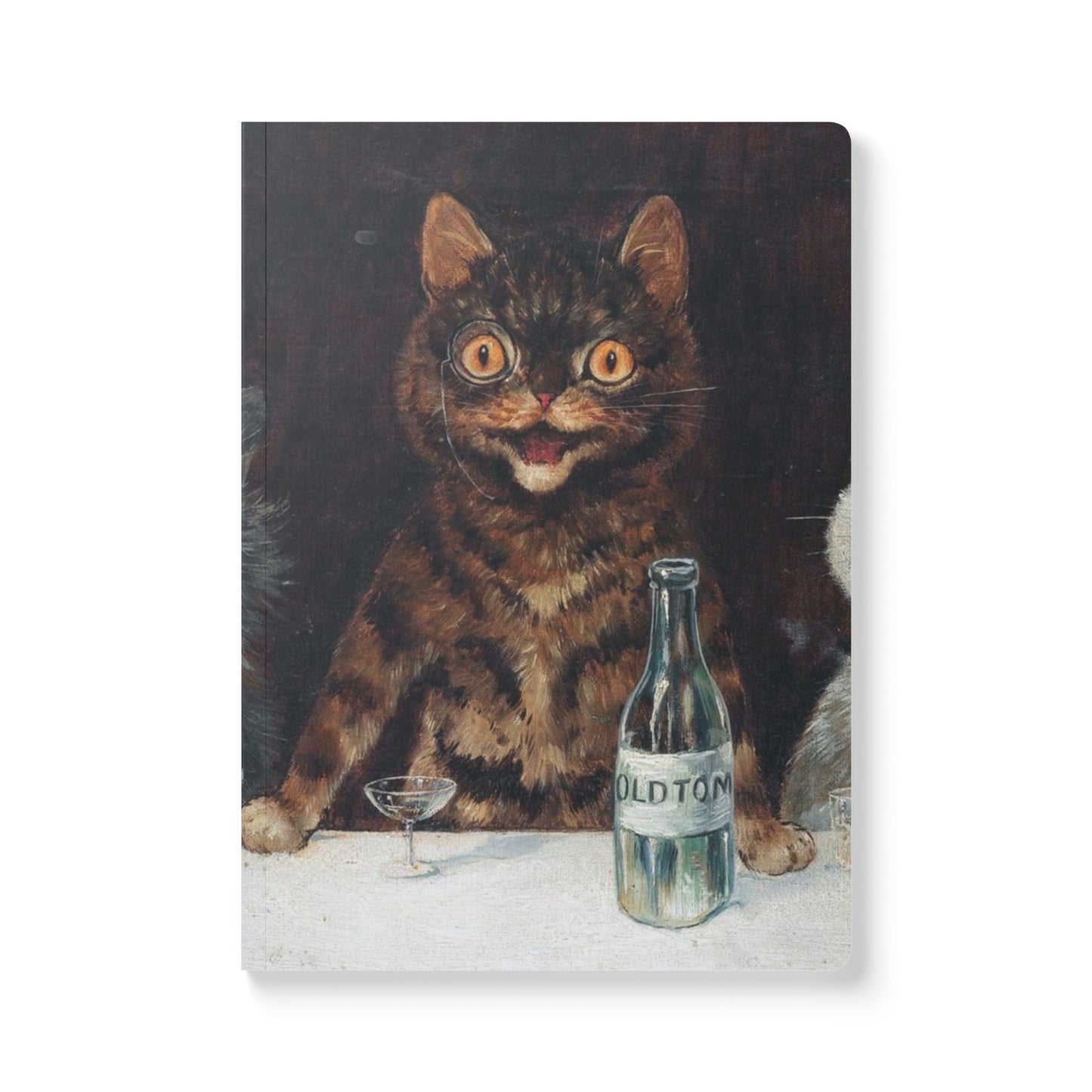 Softcover Journal - vintage smoking and drinking cats