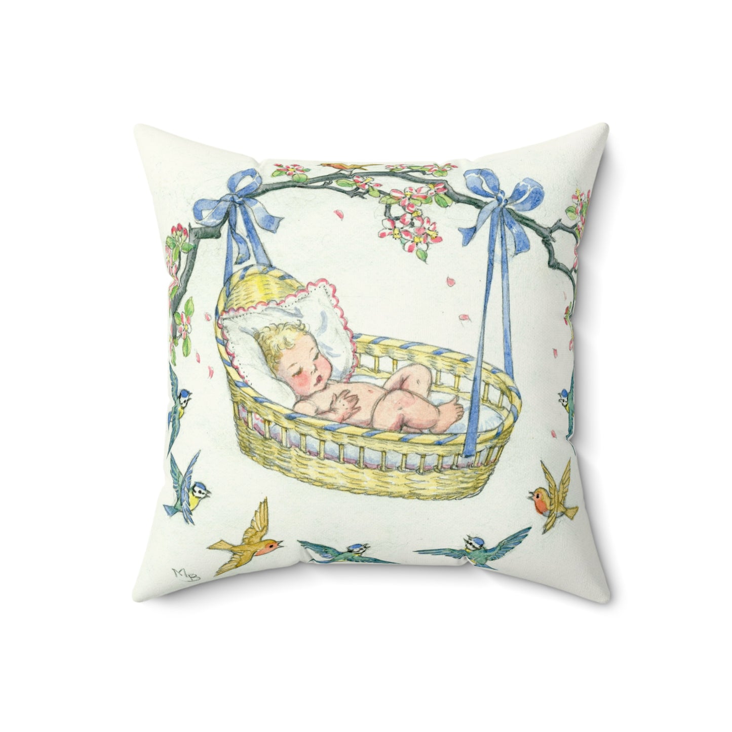 Faux suede pillow - Baby Love