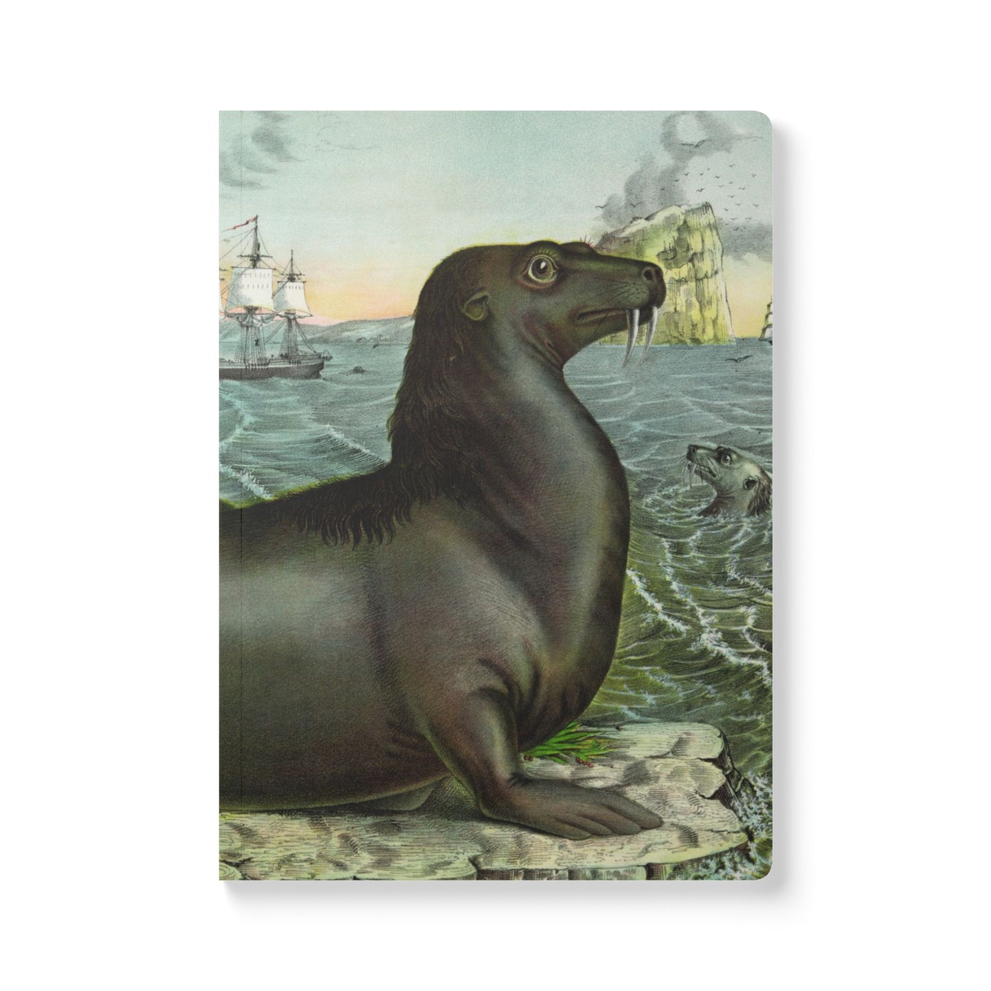 Softcover Journal - vintage seal