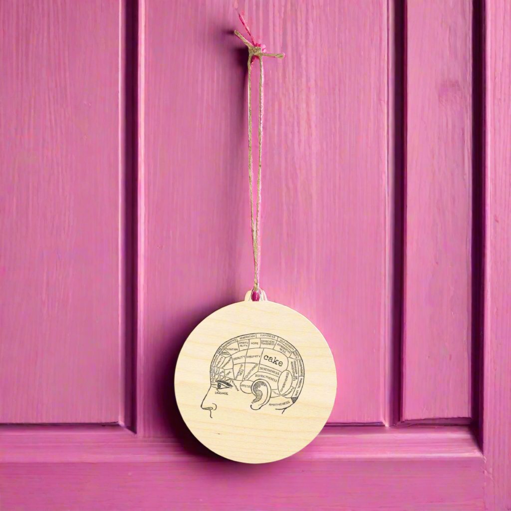 Wooden Sign - cake brain