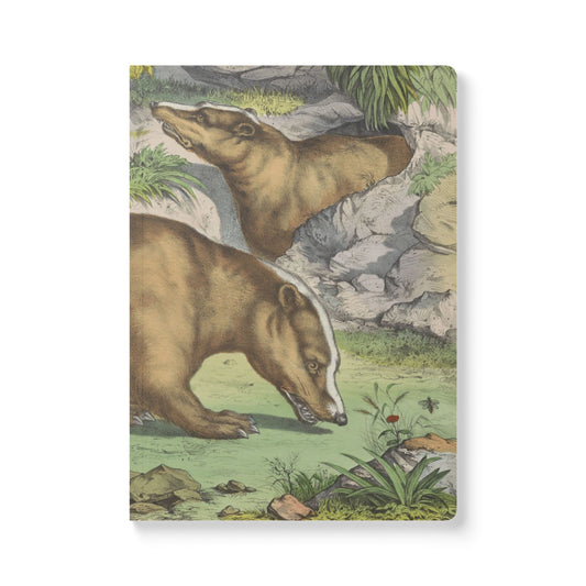 Softcover Journal - vintage badger