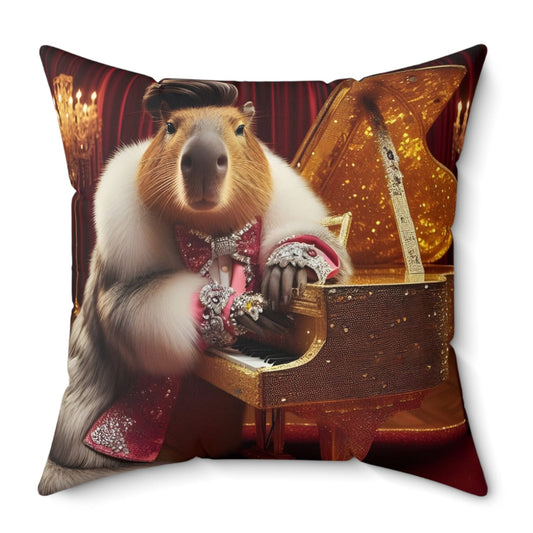 Square Pillow - capybara Liberace