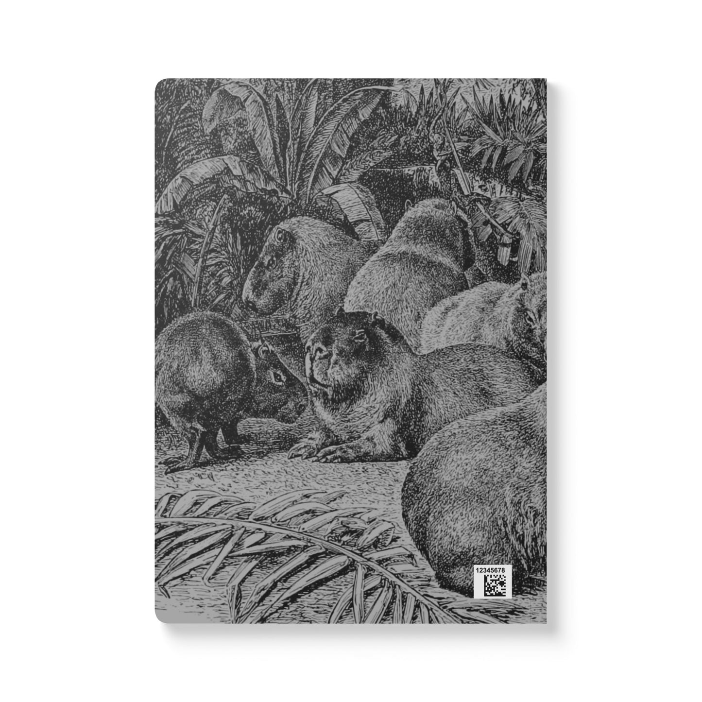 Softcover Journal - vintage capybara illustration