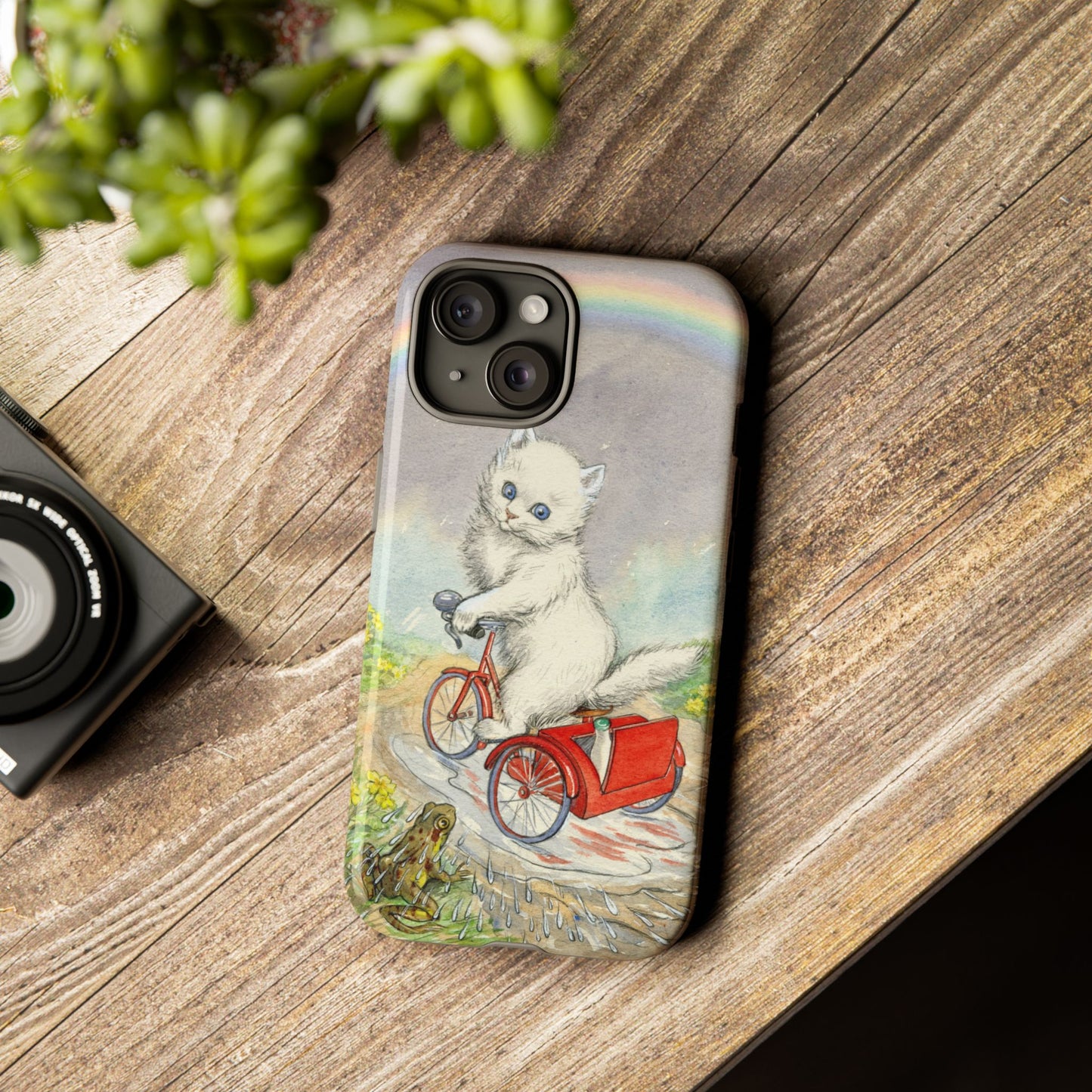 iPhone 15 case - Rainbow Cat