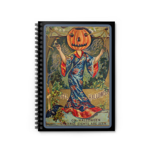 Spiral Notebook - Pumpkin head