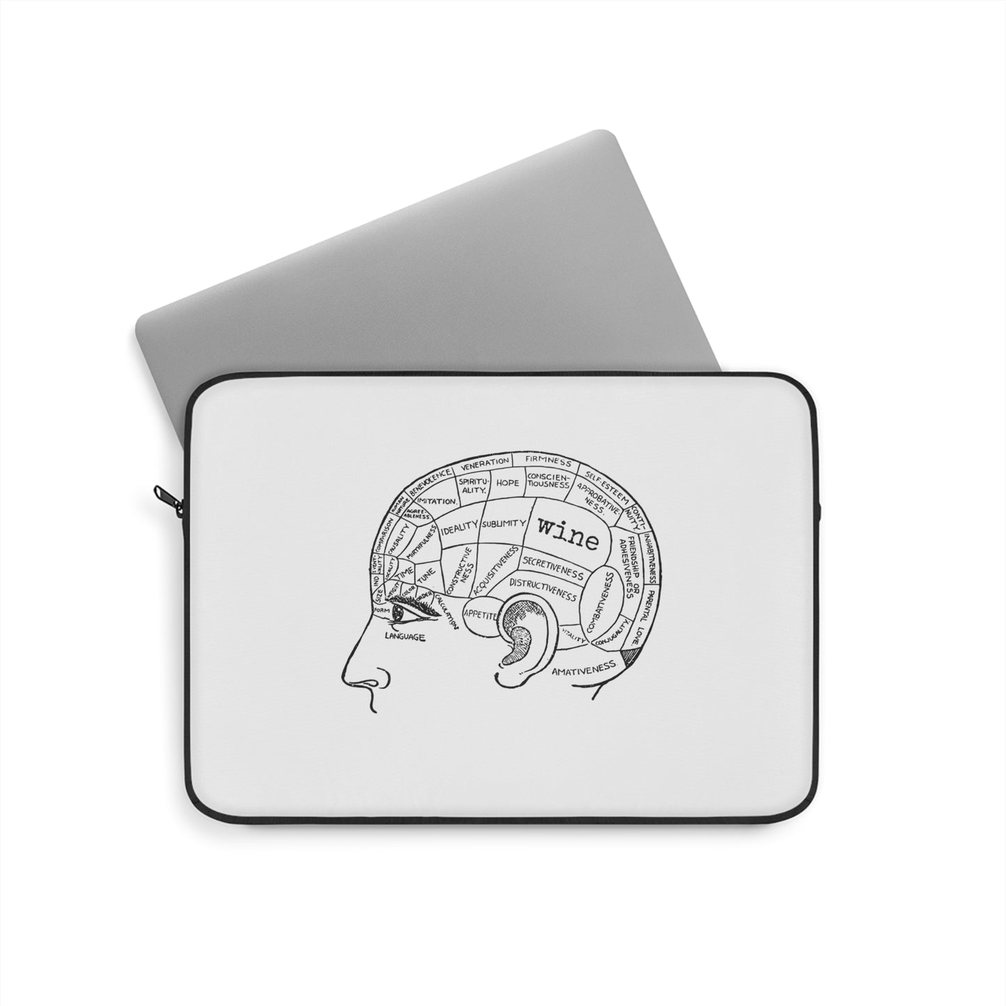 Laptop Sleeve - wine brain