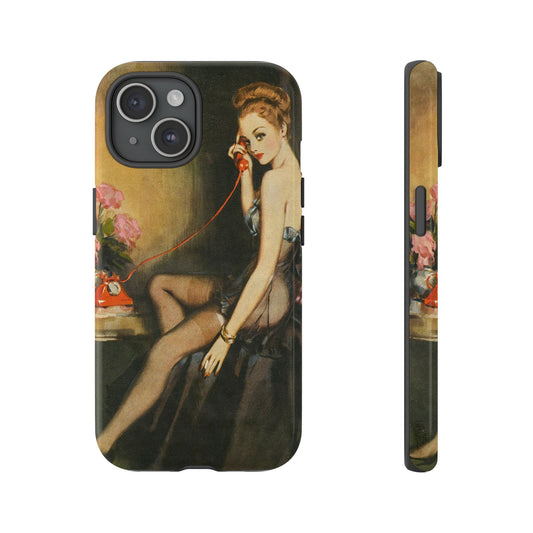iPhone 15 Case - Pin Up, Black Negligee