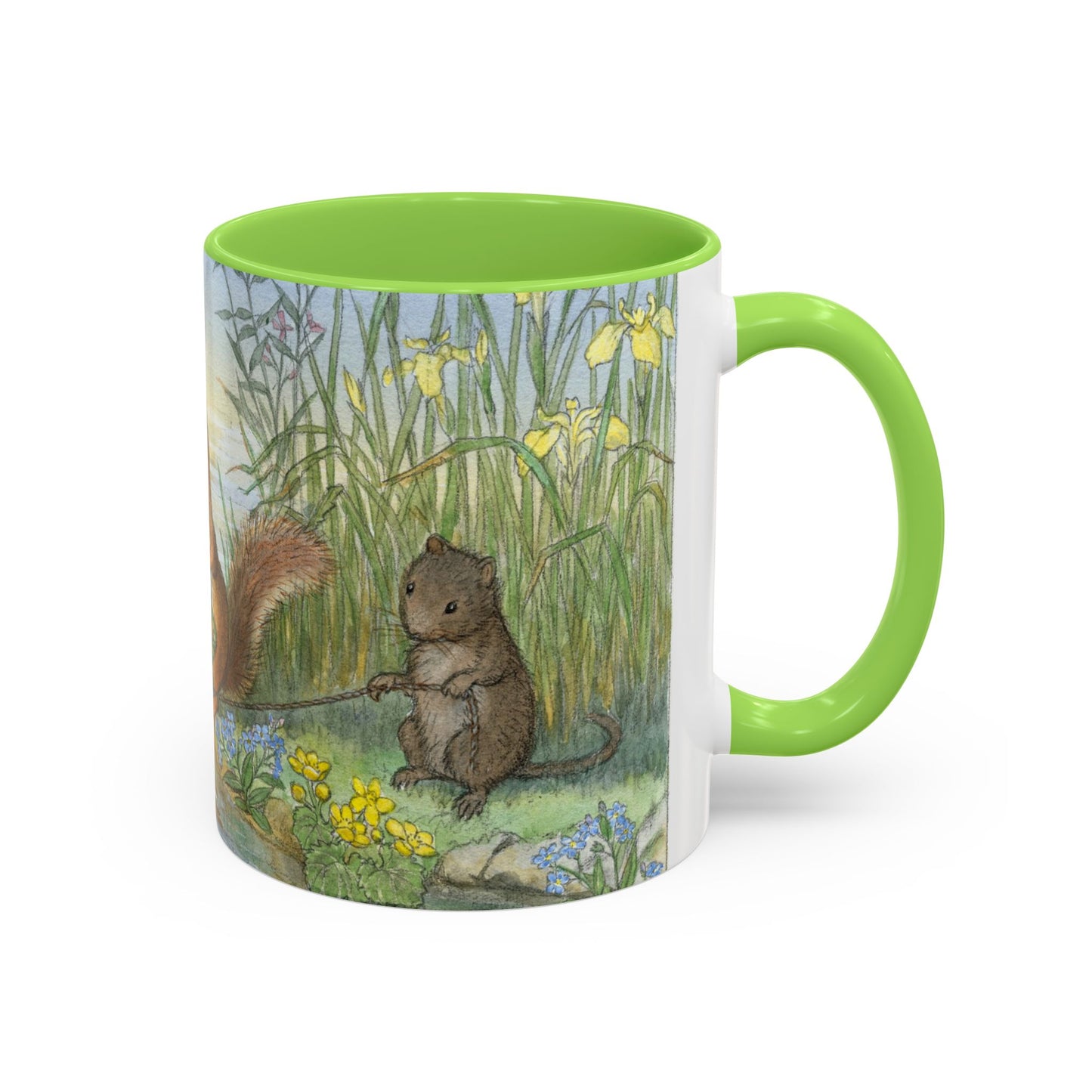 River Crossing Green Mug