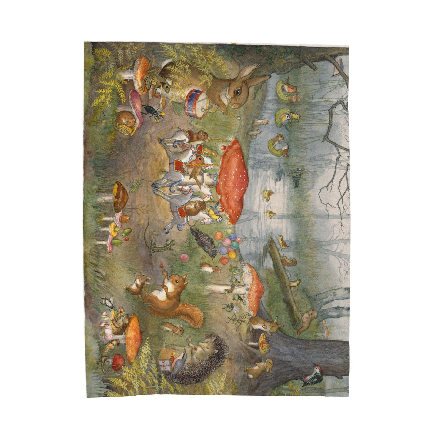 Toadstool Fair Plush Blanket