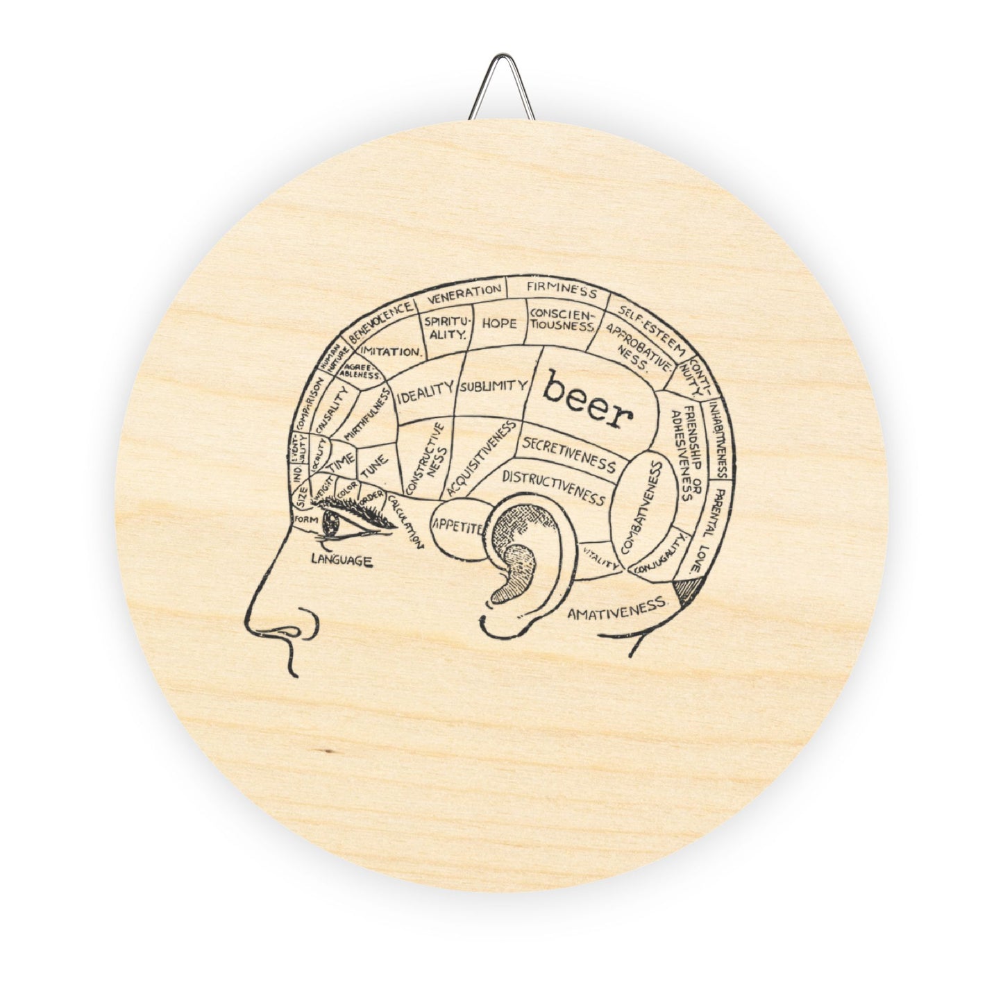 Wooden Sign - beer brain