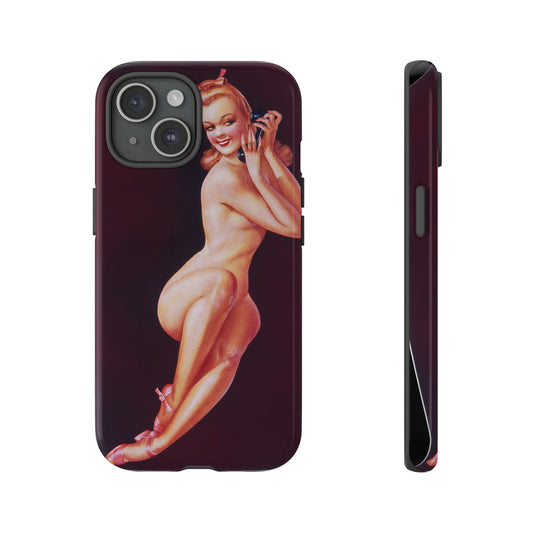 iPhone 15 Case - Pin Up, I Have Nothing On Tonight