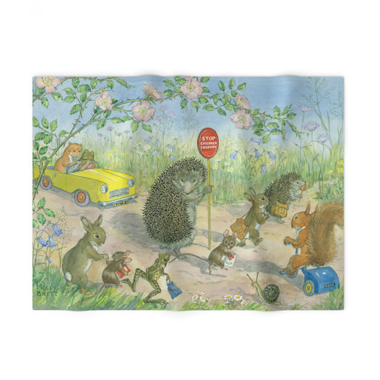 School Crossing Baby Blanket - Soft Fleece