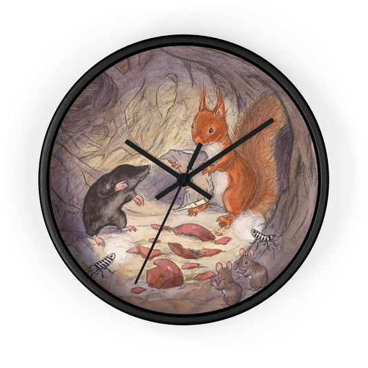 The Squirrel Plan Wall Clock