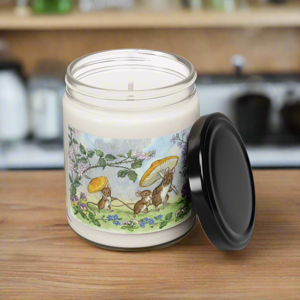 Rainy Day Mice Scented Soy Candle