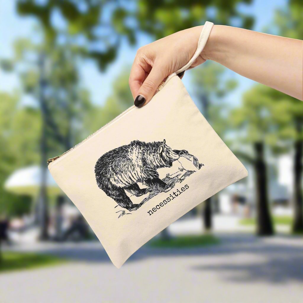 a veritable cornucopia funny illustration Victorian canvas zip bag pouch tote mini purse suitcase rucksack carry organize store storage office work home house lady woman funny humor cotton canvas gift present 