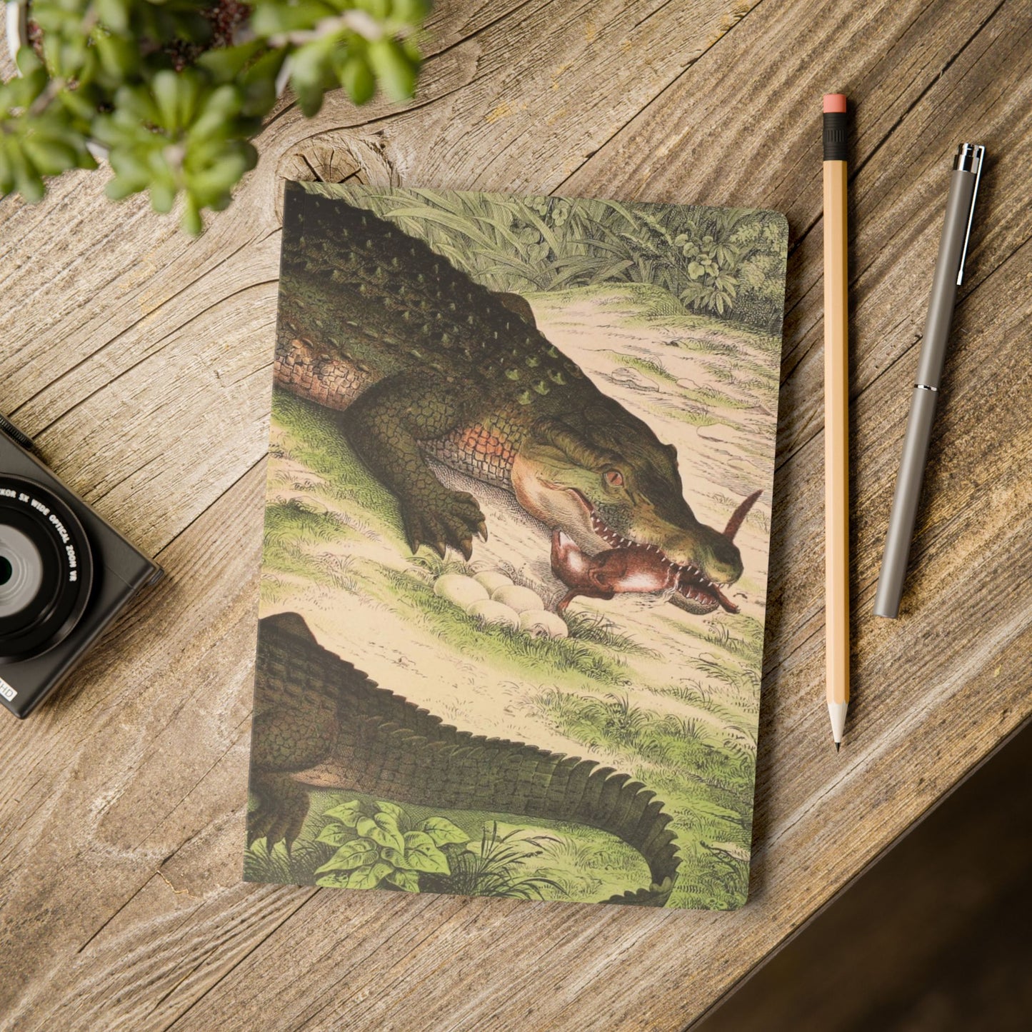 Softcover Journal - vintage alligator