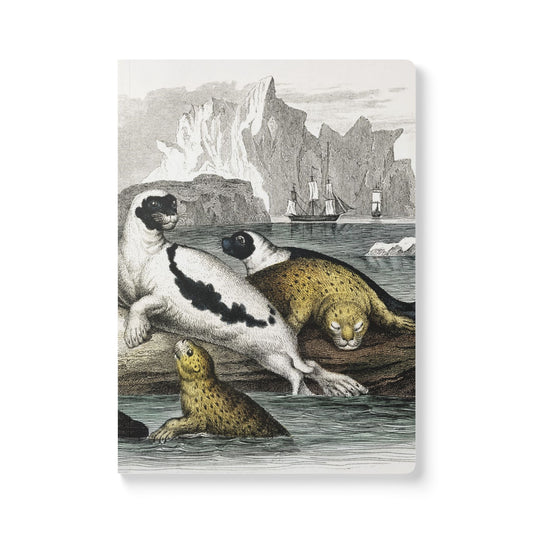 Softcover Journal - Boats and Seals