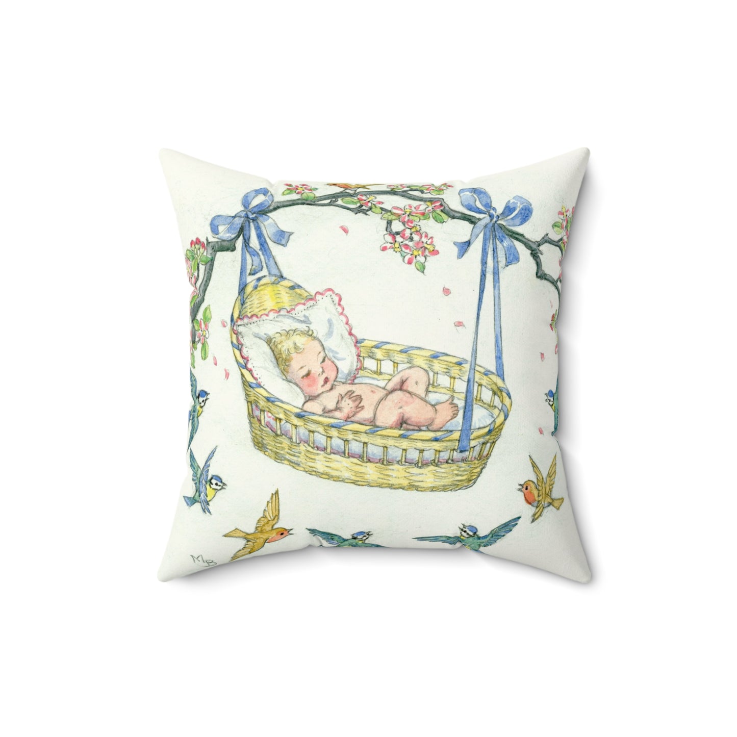 Faux suede pillow - Baby Love