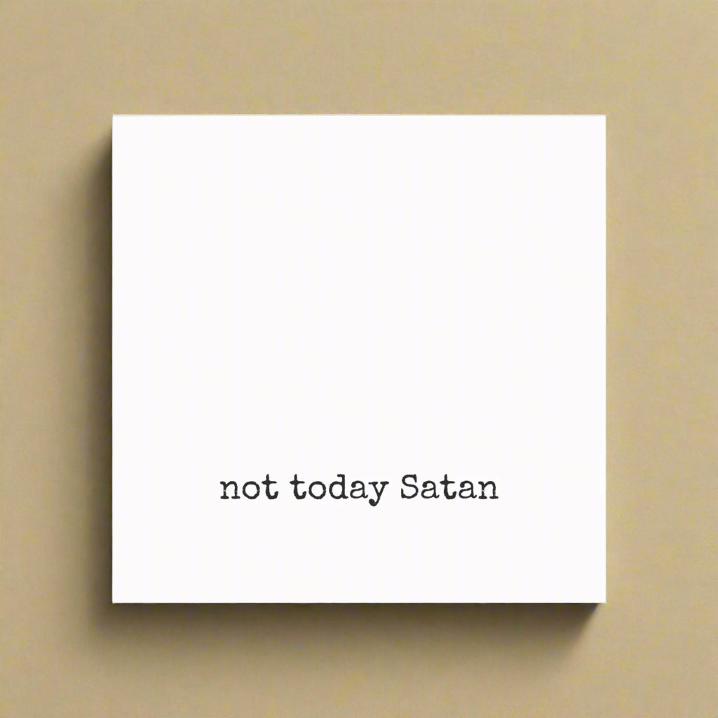 Post-it® Note Pads - not today Satan