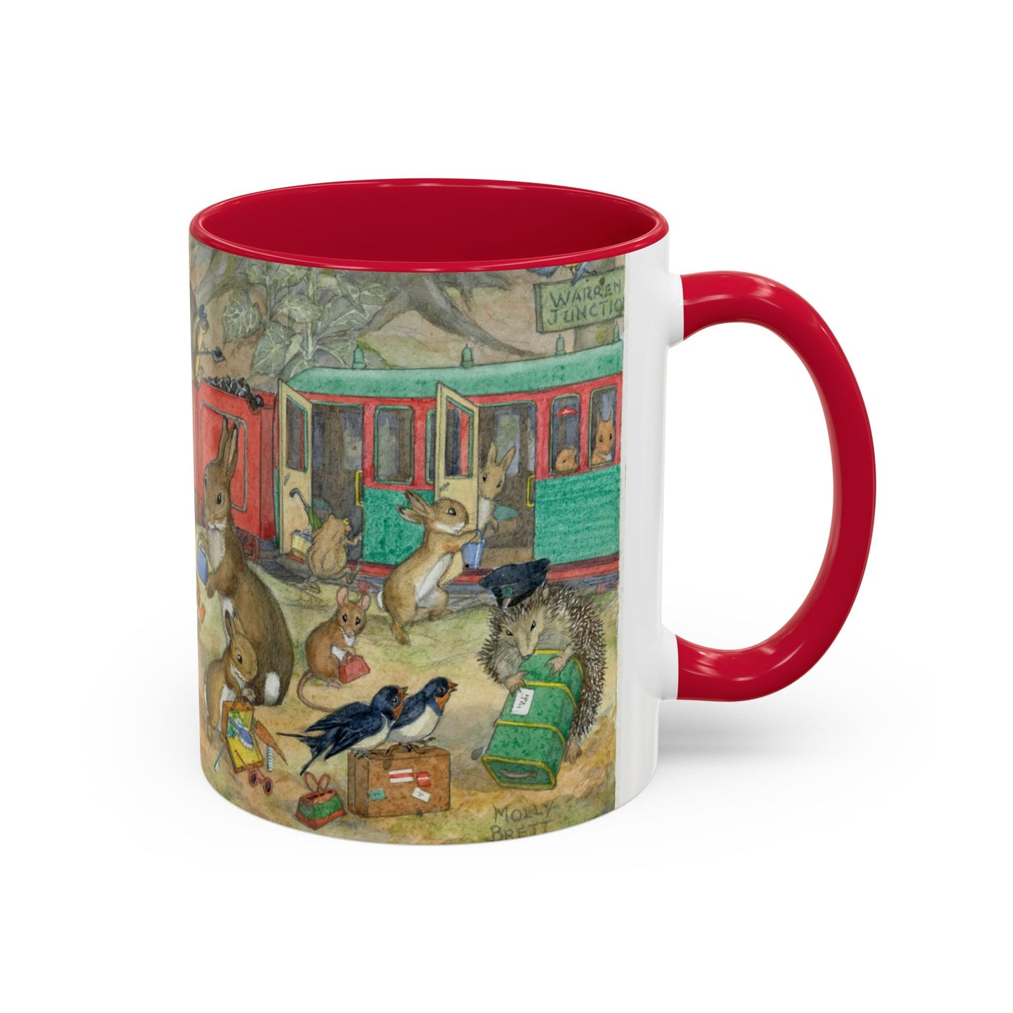 Train Ride Red Mug