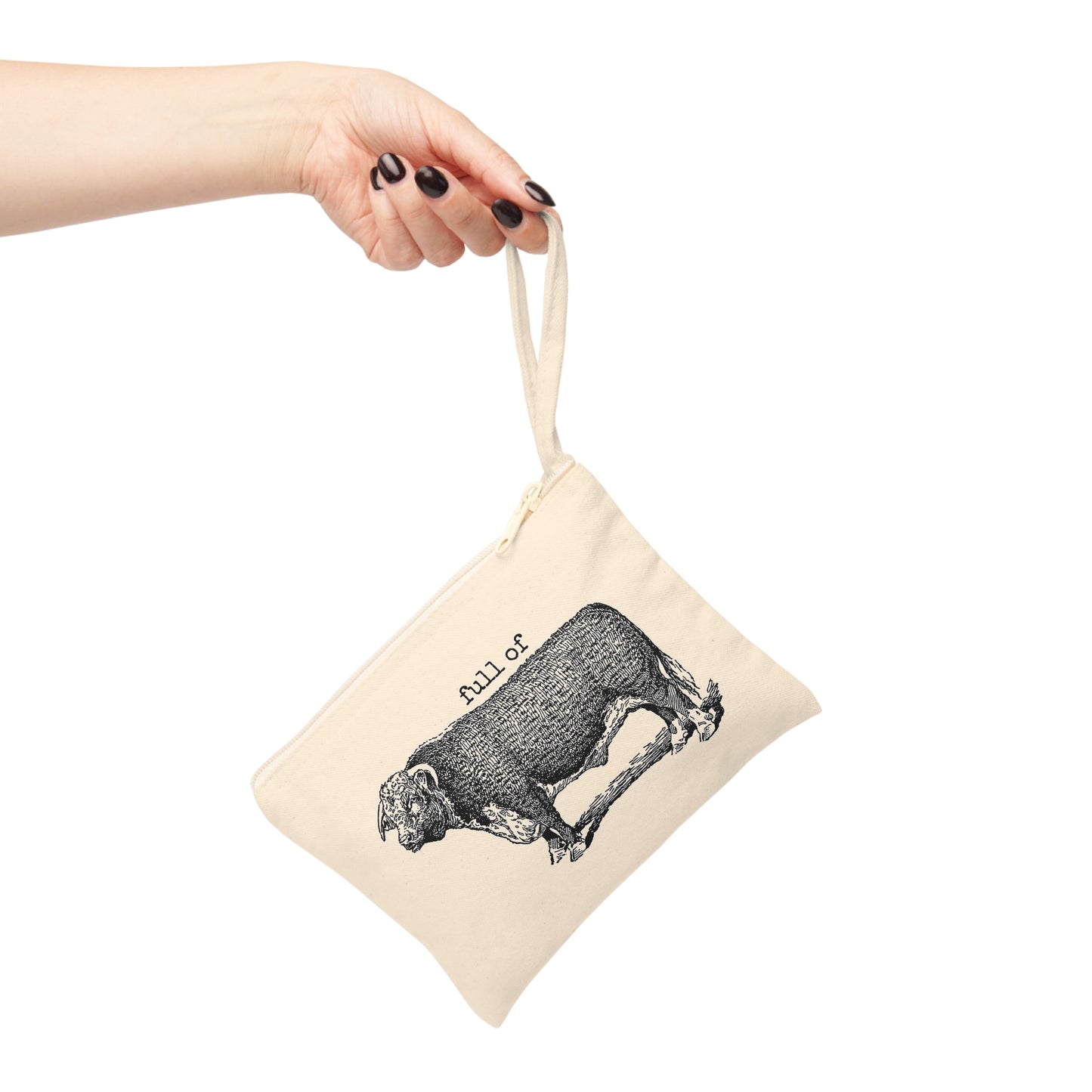 Canvas zip bag - full of bull