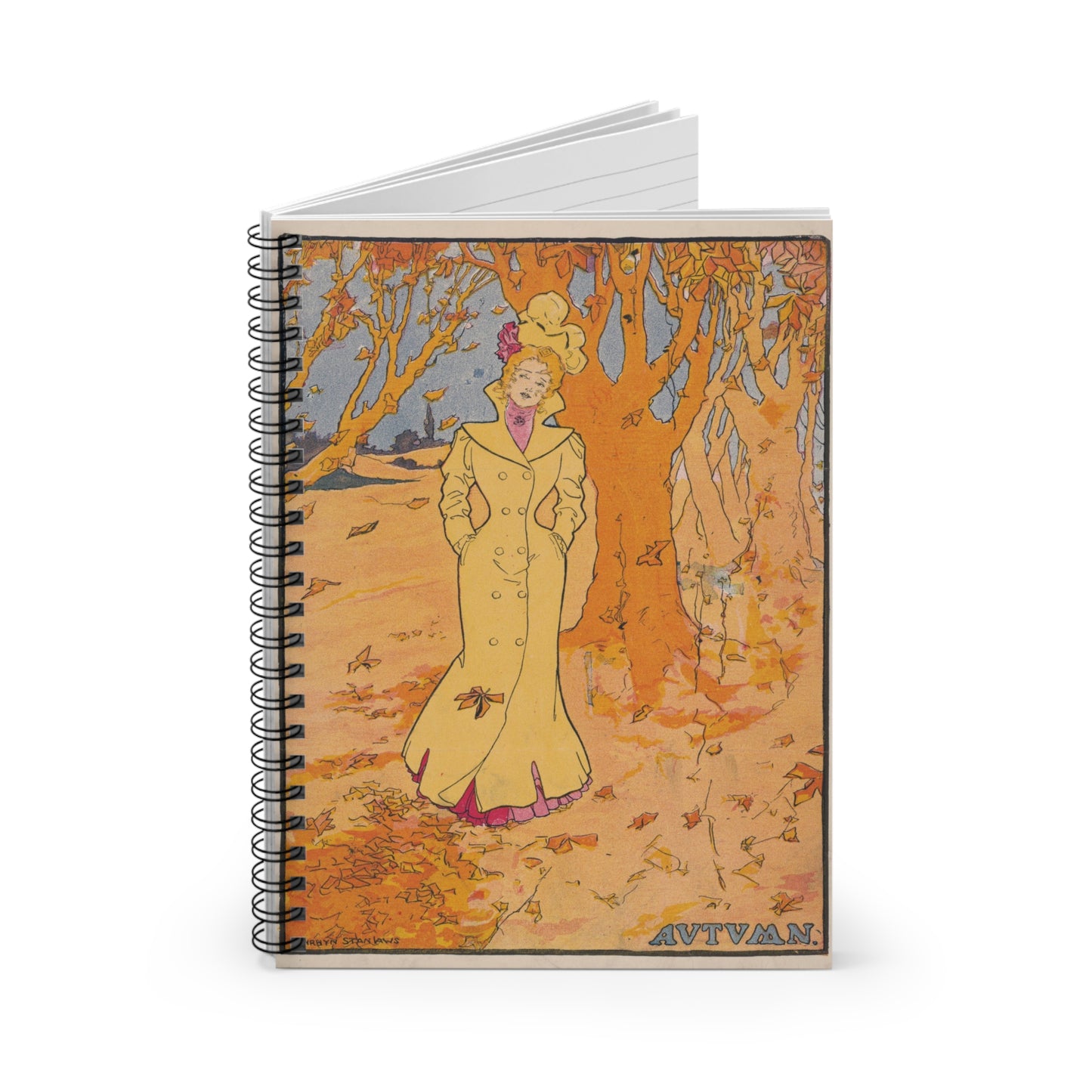 Spiral Notebook - Autumn woman