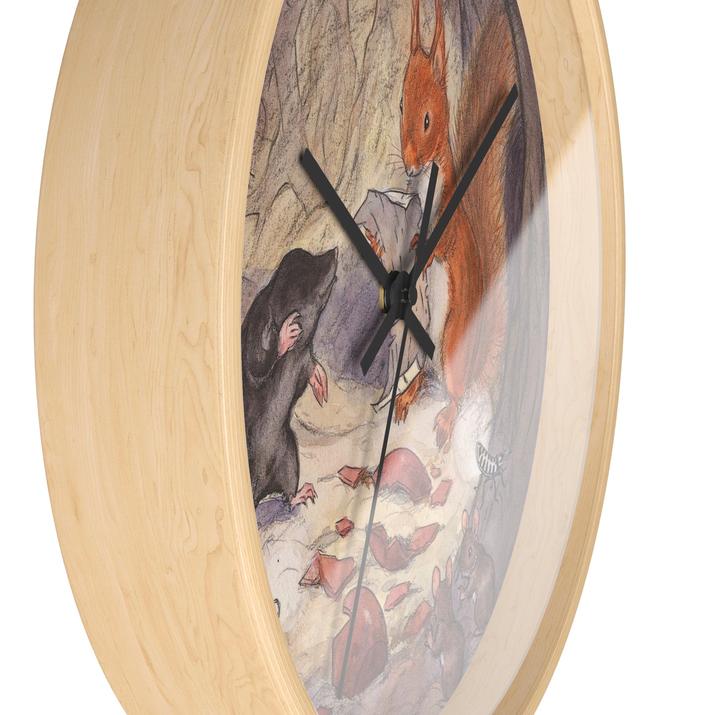 The Squirrel Plan Wall Clock