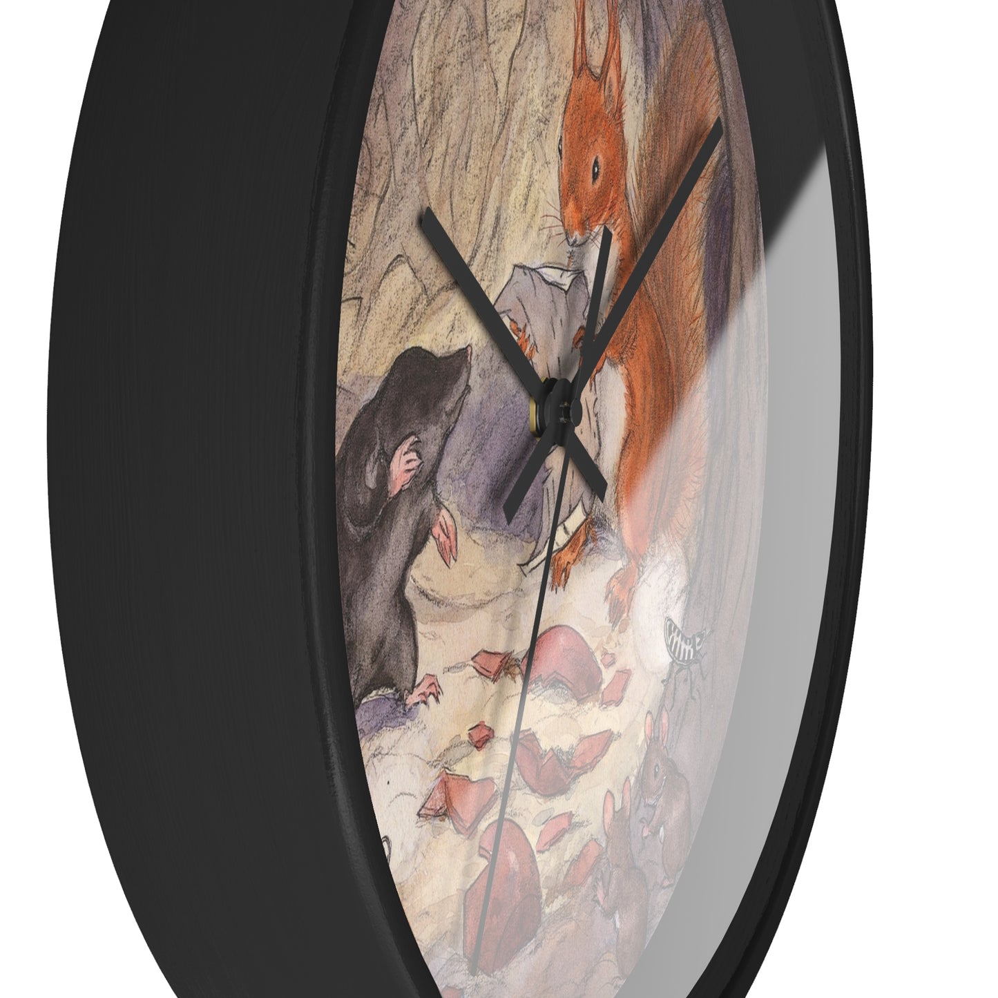 The Squirrel Plan Wall Clock
