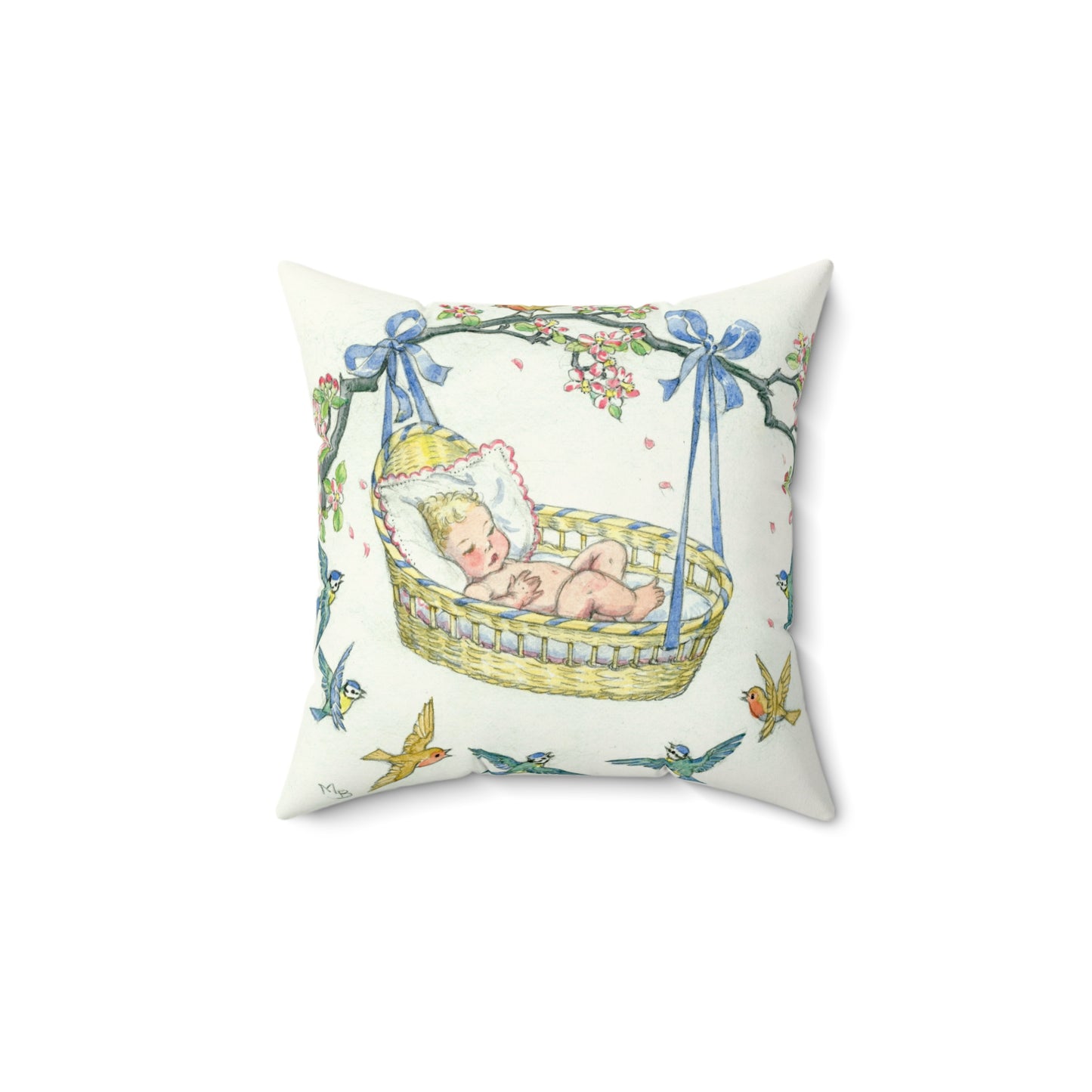 Faux suede pillow - Baby Love