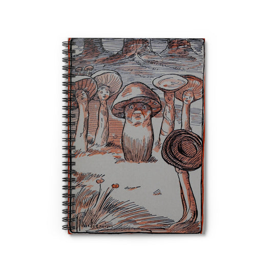 Spiral Notebook - Funny mushrooms