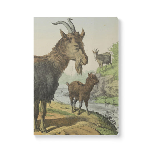 Softcover Journal - vintage goat