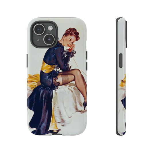 iPhone 15 Case - Pin Up, Black Stockings