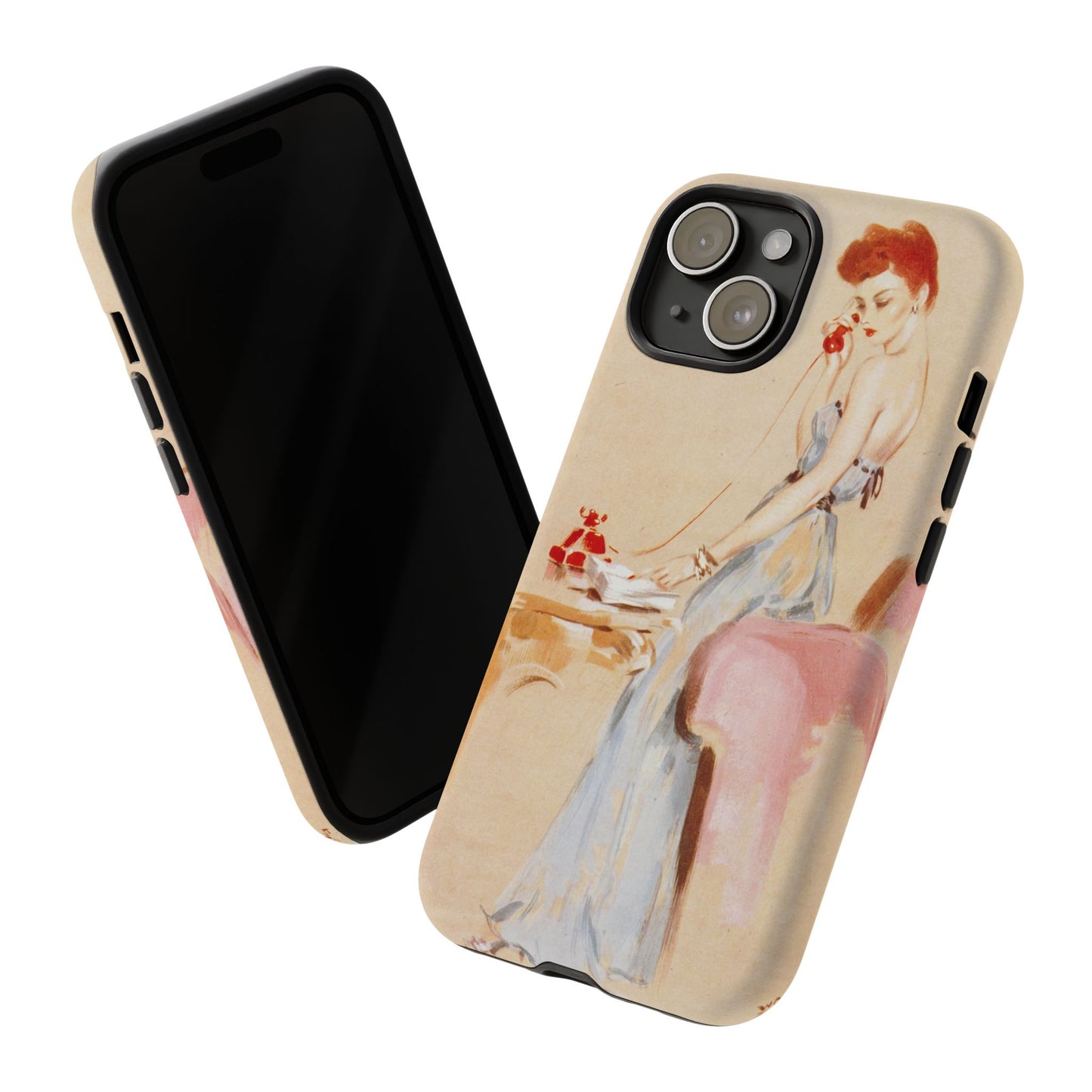 iPhone 15 Case - Pin Up, Redhead