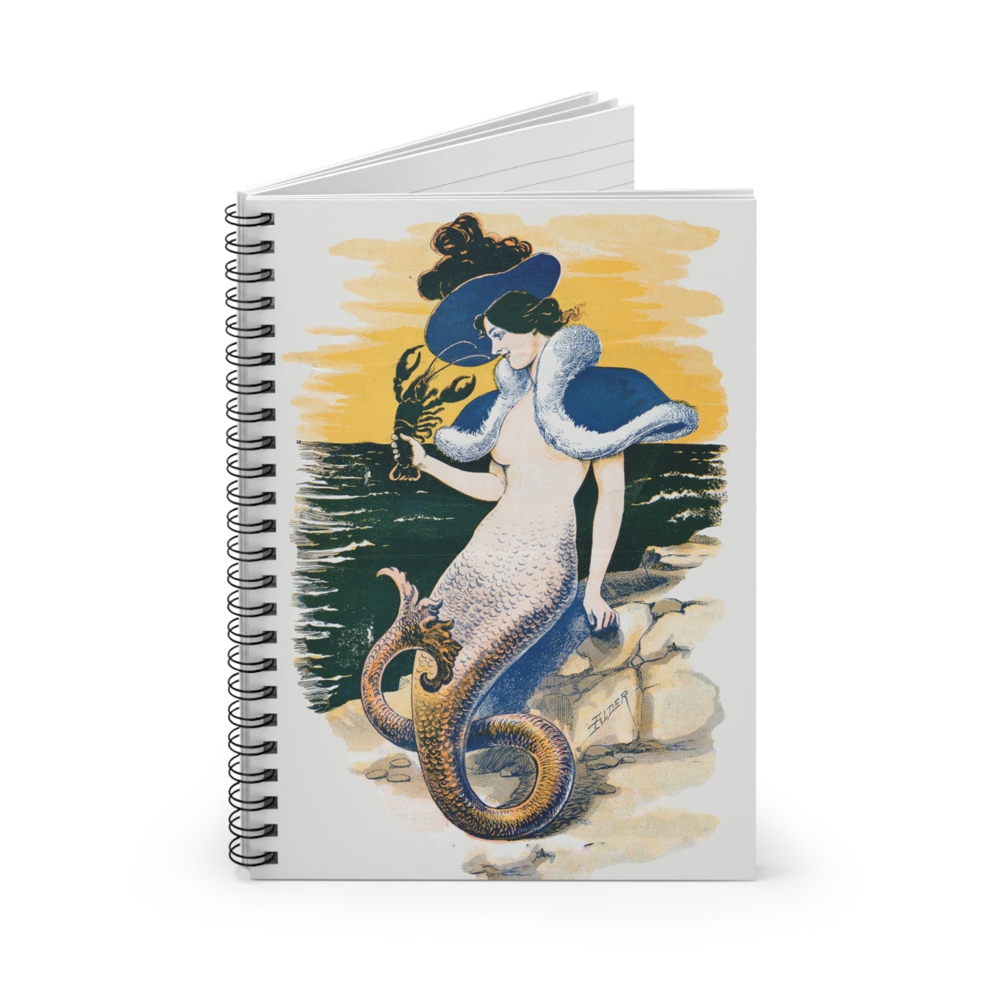 Spiral Notebook - Lobster lady
