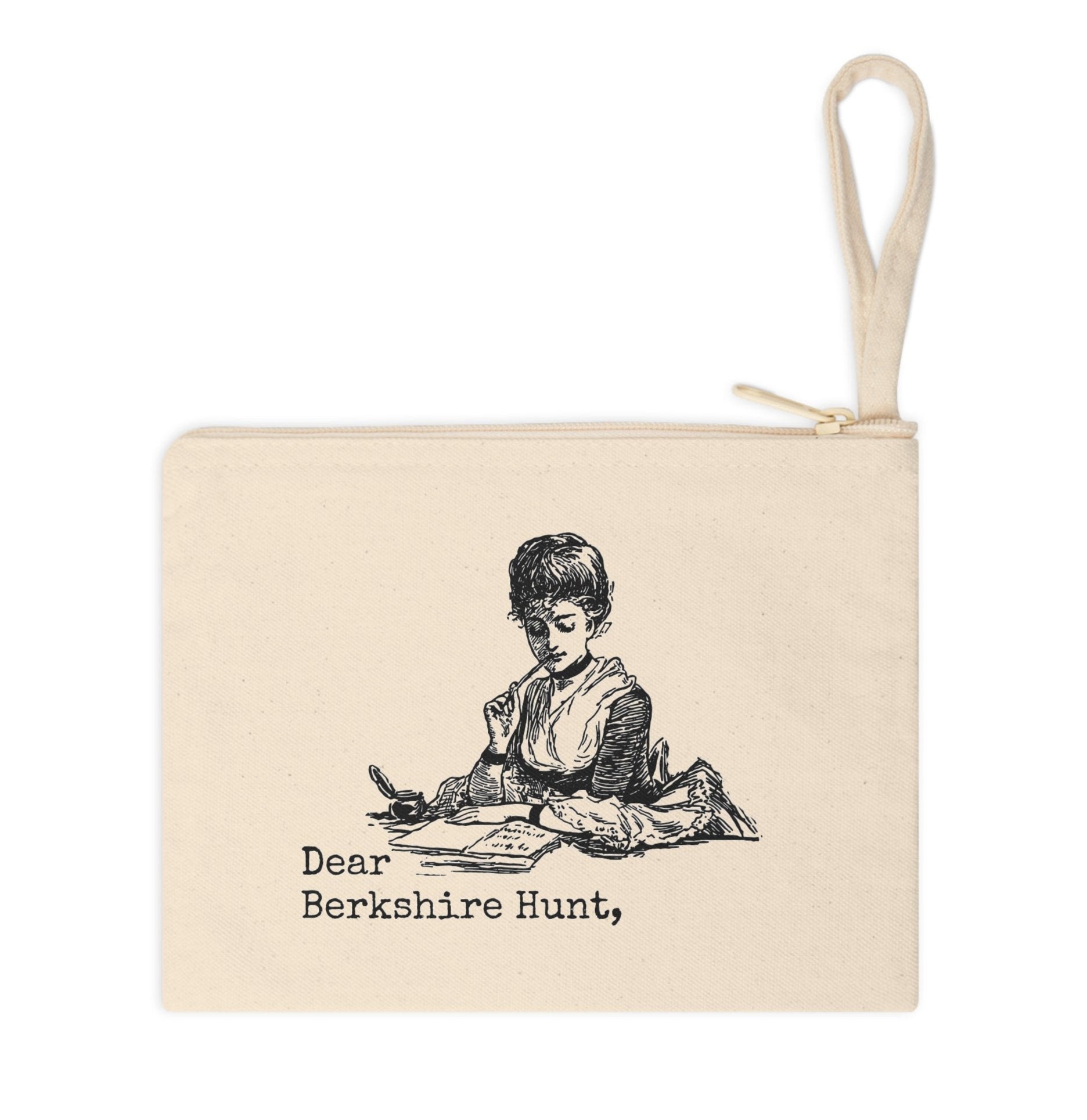 berkshire hunt rude funny illustration Victorian canvas zip bag pouch tote mini purse suitcase rucksack carry organize store storage office work home house lady woman funny humor cotton canvas gift present 
