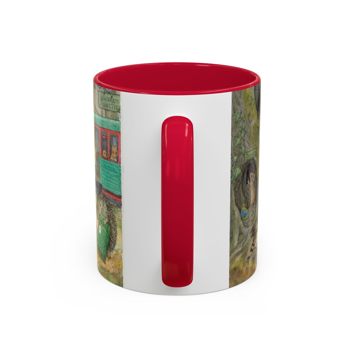 Train Ride Red Mug