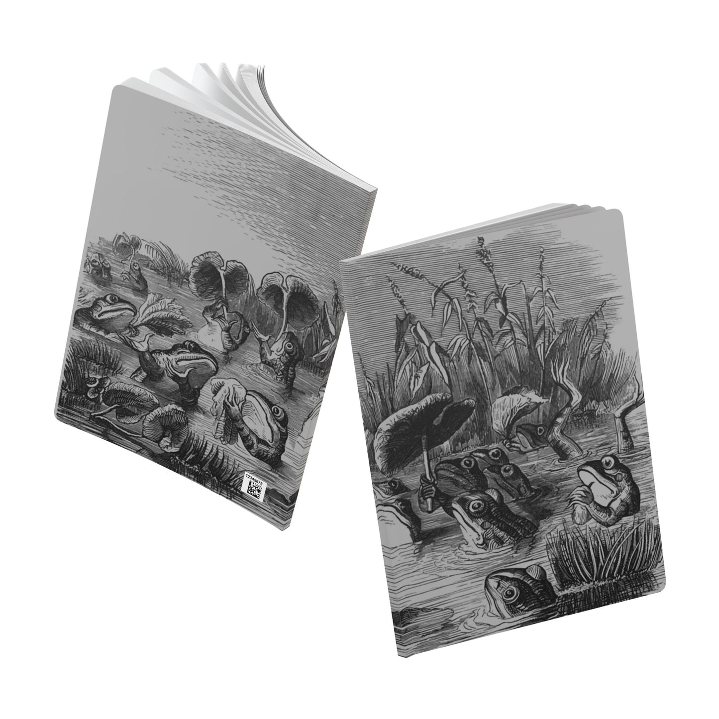 Softcover Journal - vintage frogs