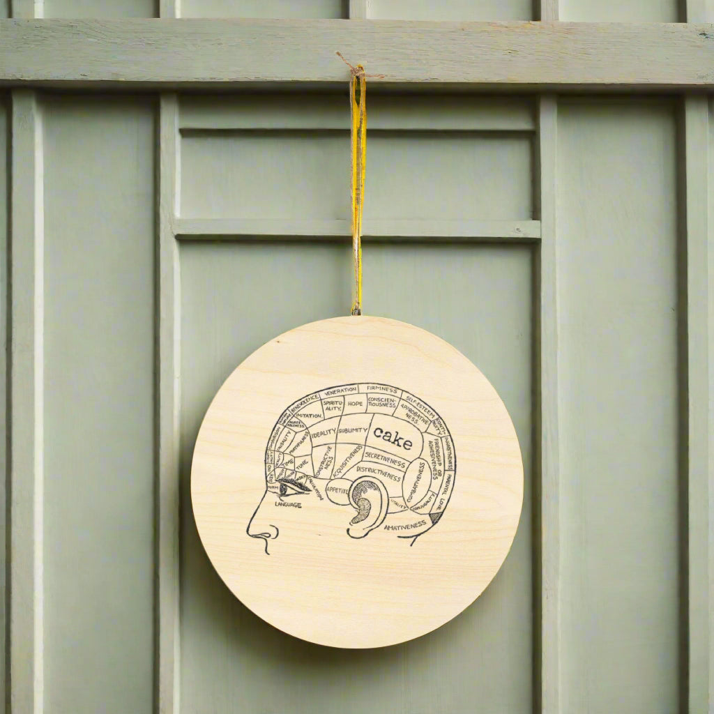 Wooden Sign - cake brain