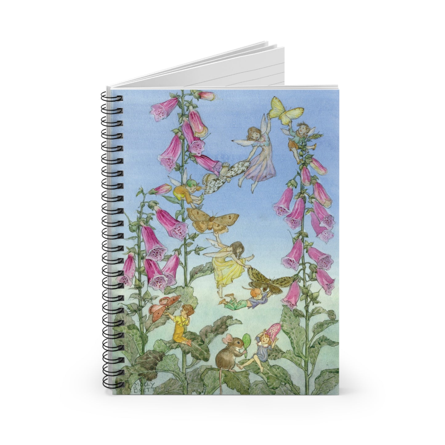 Spiral Notebook - Fairies and Foxgloves