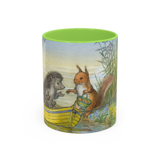 River Crossing Green Mug