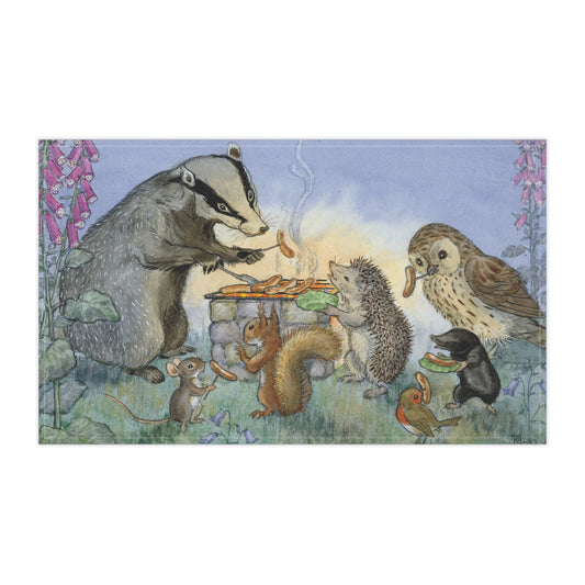 Badger's BBQ Tea Towel