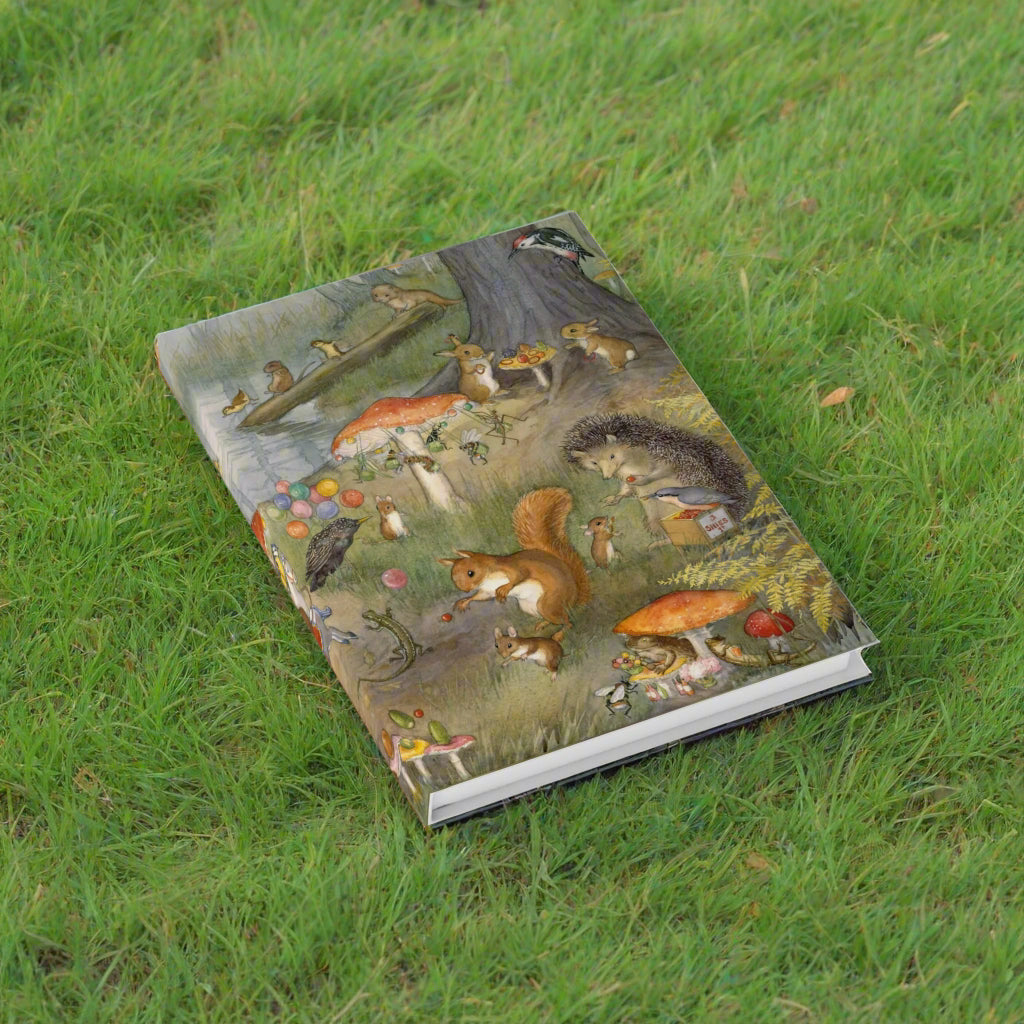 woodland animal notebook journal Molly Brett toadstool squirrel hedgehog frog rabbit fantasy enchanting 